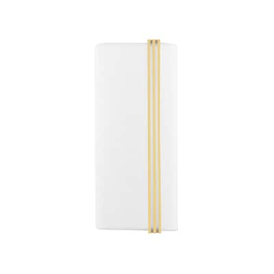 Downing 2-Light LED Wall Sconce with White Shade/Diffuser