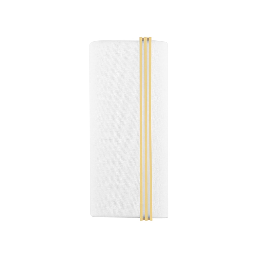 Downing 2-Light LED Wall Sconce with White Shade/Diffuser