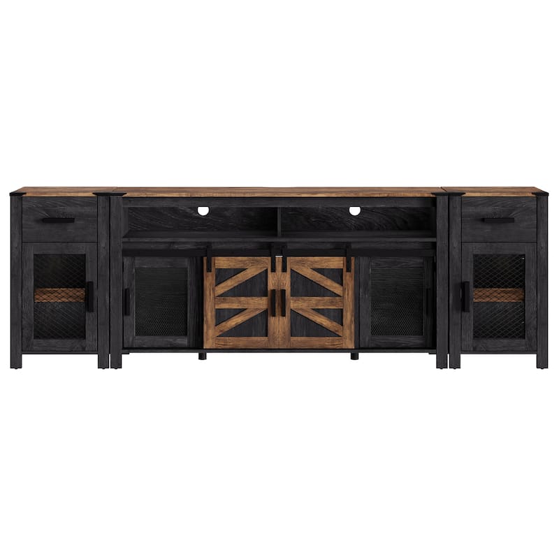 WAMPAT Drawer TV Stand set for ups to 85 inch TV,Entertainment Center - 1 Pack