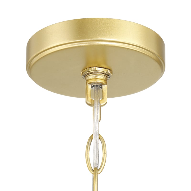 Acroma 4-light Modern Gold Cage Chandelier Drum Dining Lights - 13.87'' D