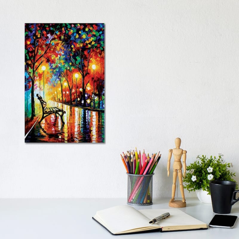 iCanvas "The Loneliness Of Autumn" by Leonid Afremov Canvas Print - 12x8x0.75