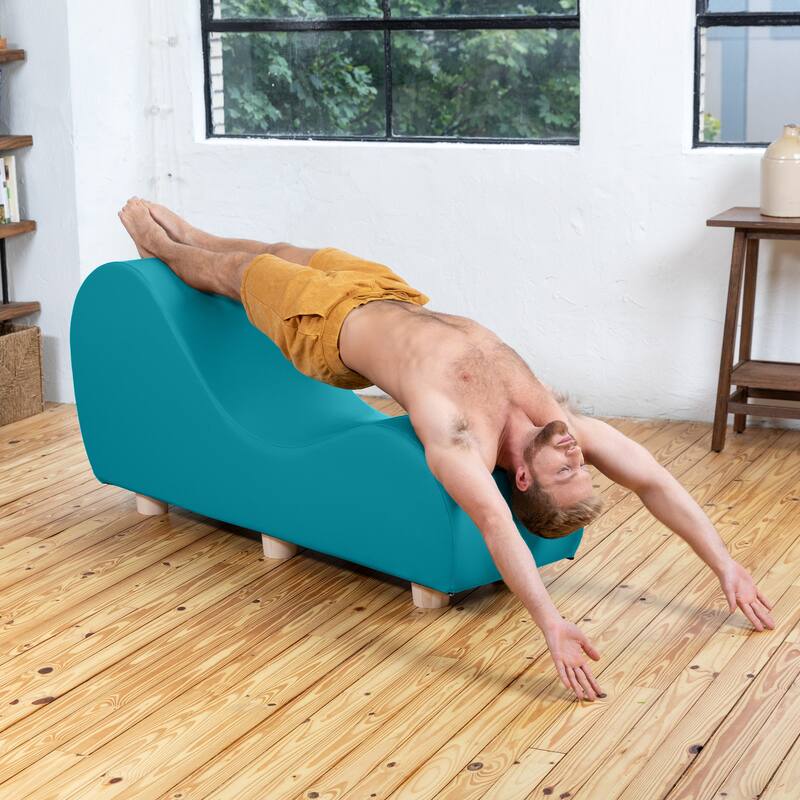 Avana Yoga Chaise Lounge w/ Maple Wood Feet