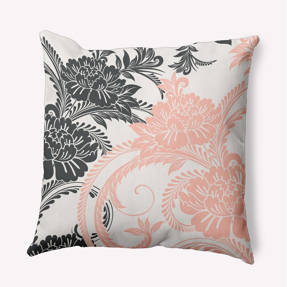 Flower Flourish Indoor/Outdoor Throw Pillow