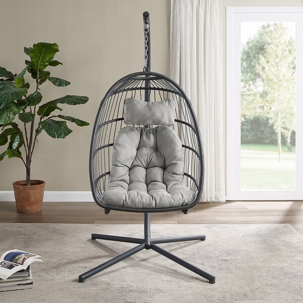 grey egg chair