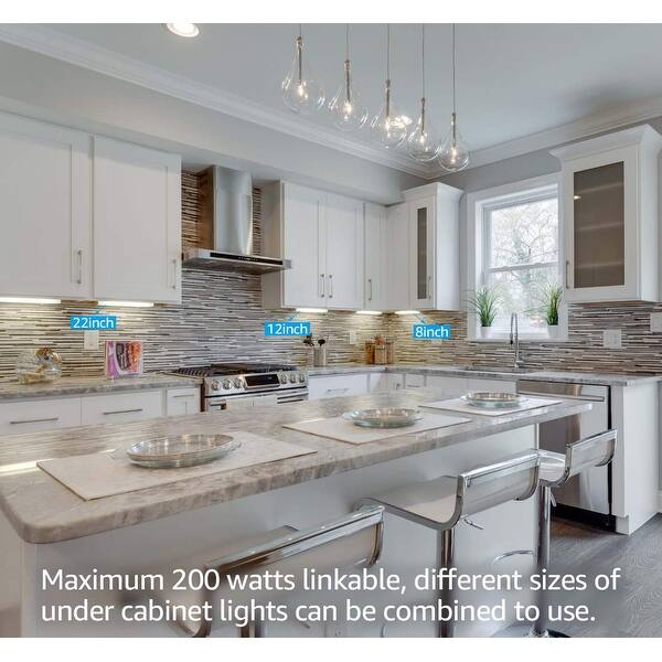 Shop 12 Inch Dimmable Led Under Cabinet Light 8w 480lm Set Of 2 1 On Sale Overstock 29028638