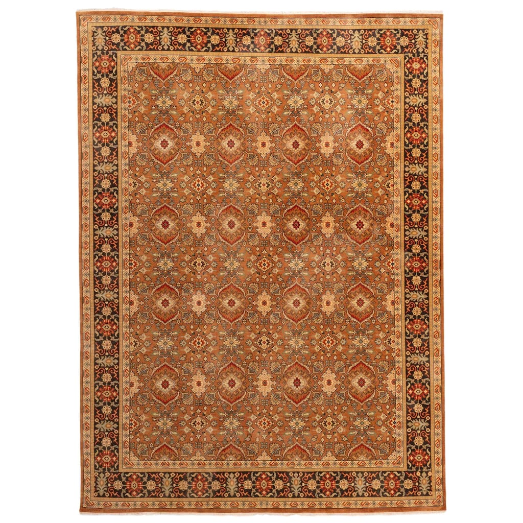 ECARPETGALLERY Hand-knotted Jamshidpour Copper Wool Rug - 9'1 x 12'3
