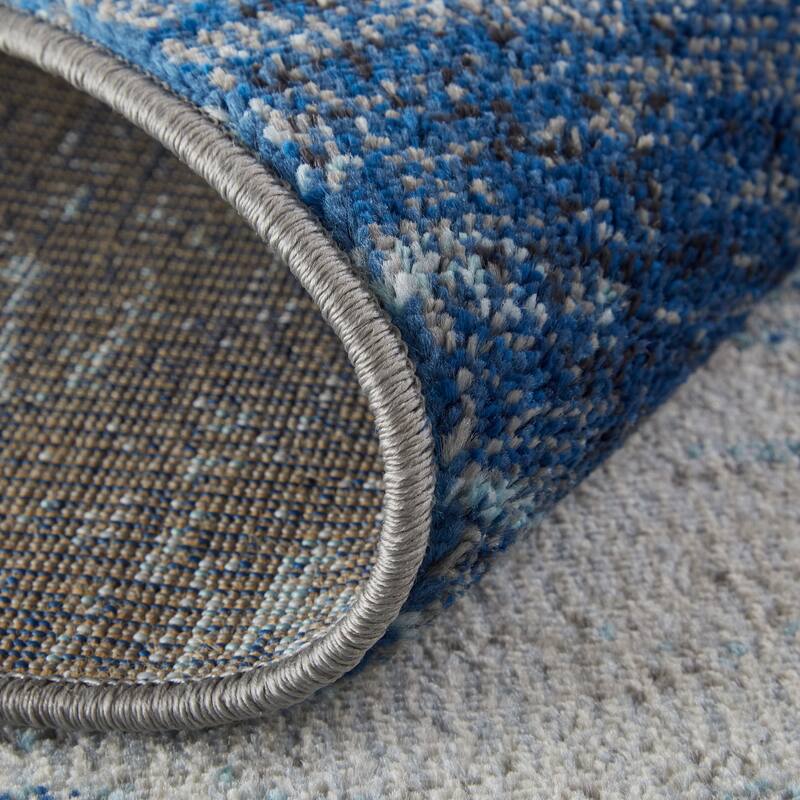 Grand Bazaar Adelmo Machine Made Abstract Modern Area Rug