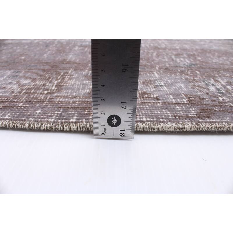 ECARPETGALLERY Hand-knotted Color Transition Grey, Brown Wool Rug - 5'4 x 8'4