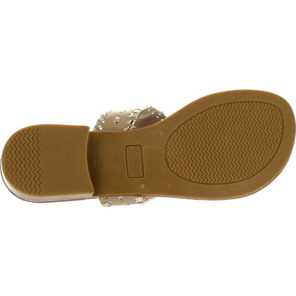 pierre dumas rose gold sandals