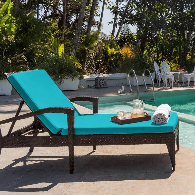 Outdoor Waterproof Chaise Lounge Cushions for Patio Furniture