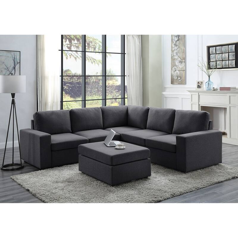Sectional Sofa with Ottoman