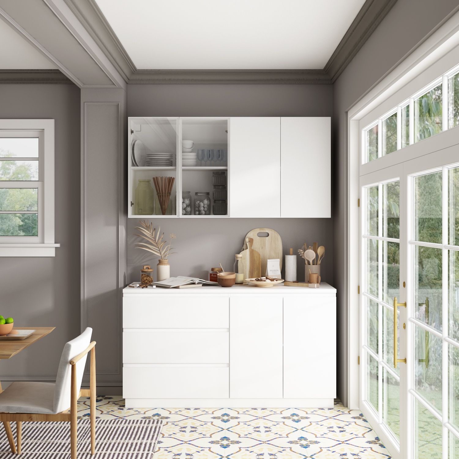 Sturdy sales pantry cabinet