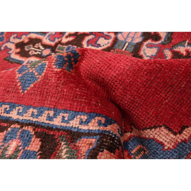 ECARPETGALLERY Hand-knotted Andelz Red Wool Rug - 3'8 x 9'9