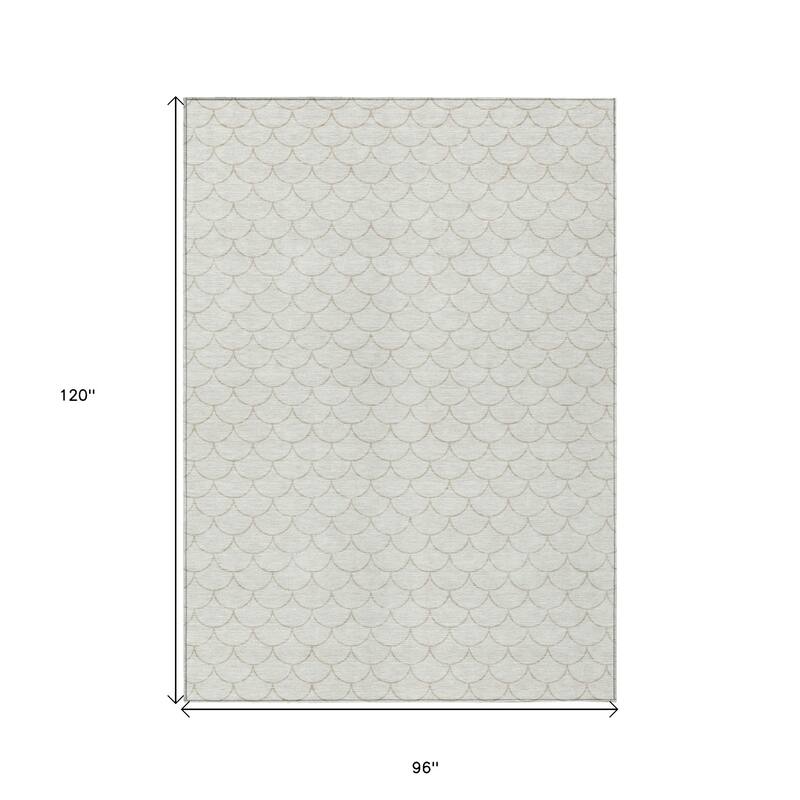 HomeRoots Geometric Transitional Rectangle Outdoor Rug