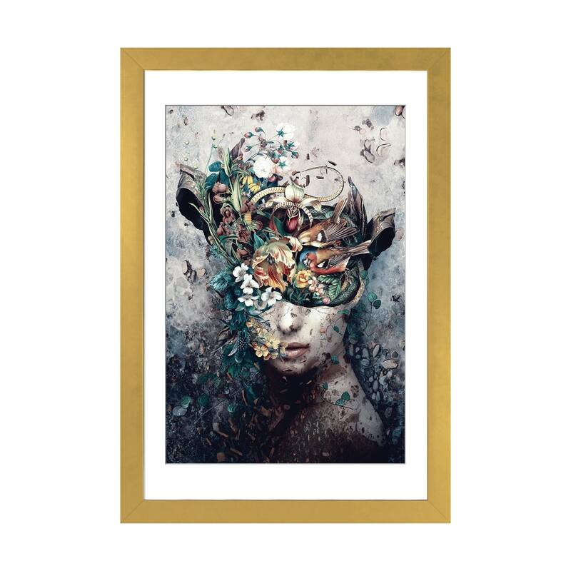 iCanvas "Source Of Life" by Riza Peker - Gold - 24x16x1