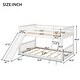 preview thumbnail 5 of 10, Full over Full Low Bunk Bed with Convertible Slide and Reversible Ladder, White - Space-Saving and Sturdy Wood Frame