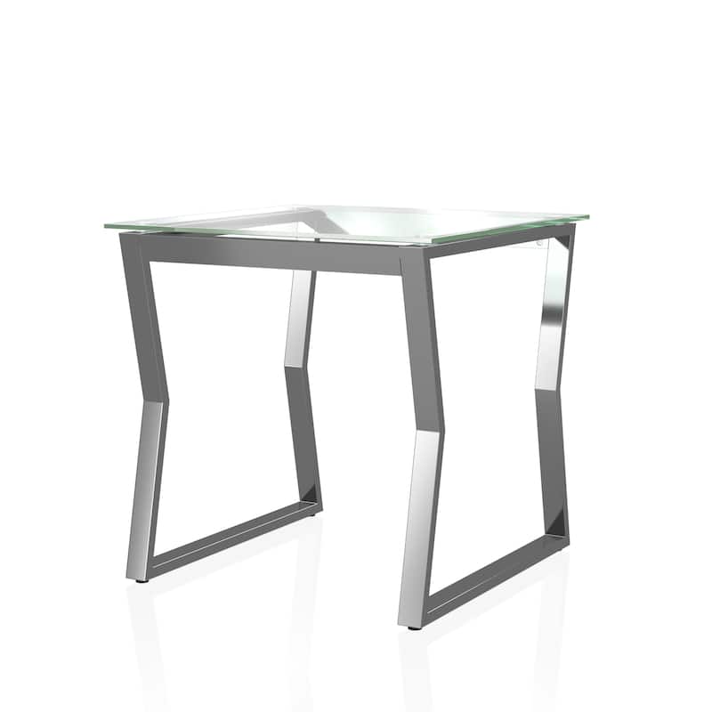 Kiloran Contemporary 47-inch Glass Top 2-Piece Coffee Table Set by Furniture of America