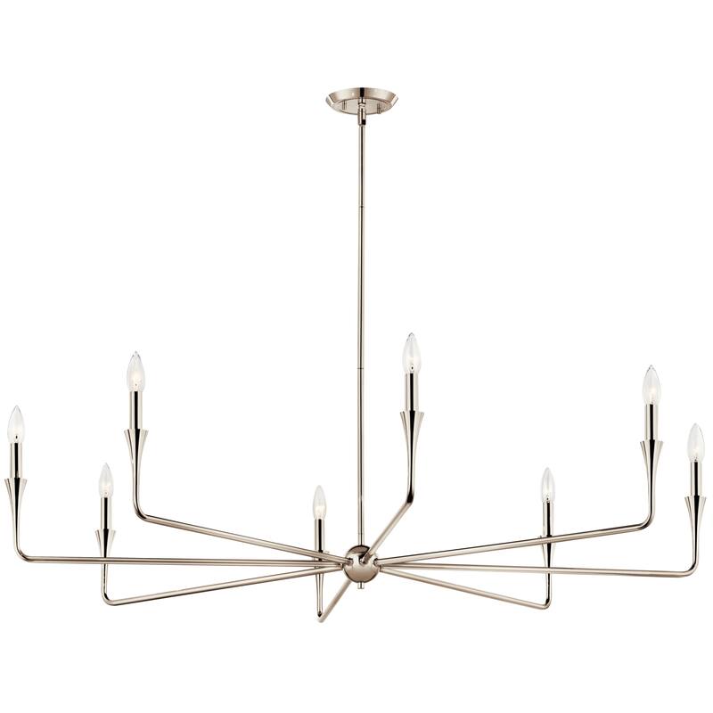 Kichler Lighting Alvaro Candle Chandelier - 50 - Polished Nickel
