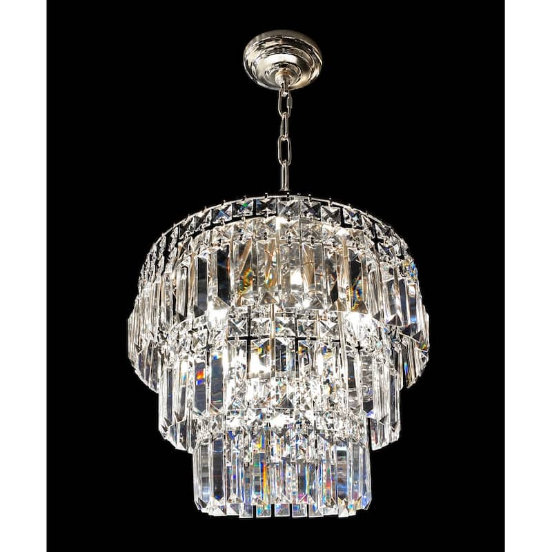 Luxury Crystal Chandelier Flush Mount - Chrome