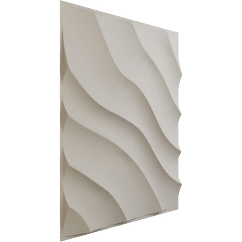 19 5/8"W x 19 5/8"H Modern Wave EnduraWall Decorative 3D Wall Panel