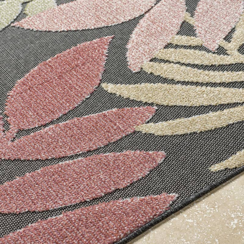 Livabliss Lakeside Coastal Floral Outdoor Area Rug