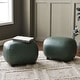 preview thumbnail 7 of 112, KINWELL 23" Wide Faux Leather Upholstered Ottoman Footrest, PU Entryway Footstool Set of 2 - Green