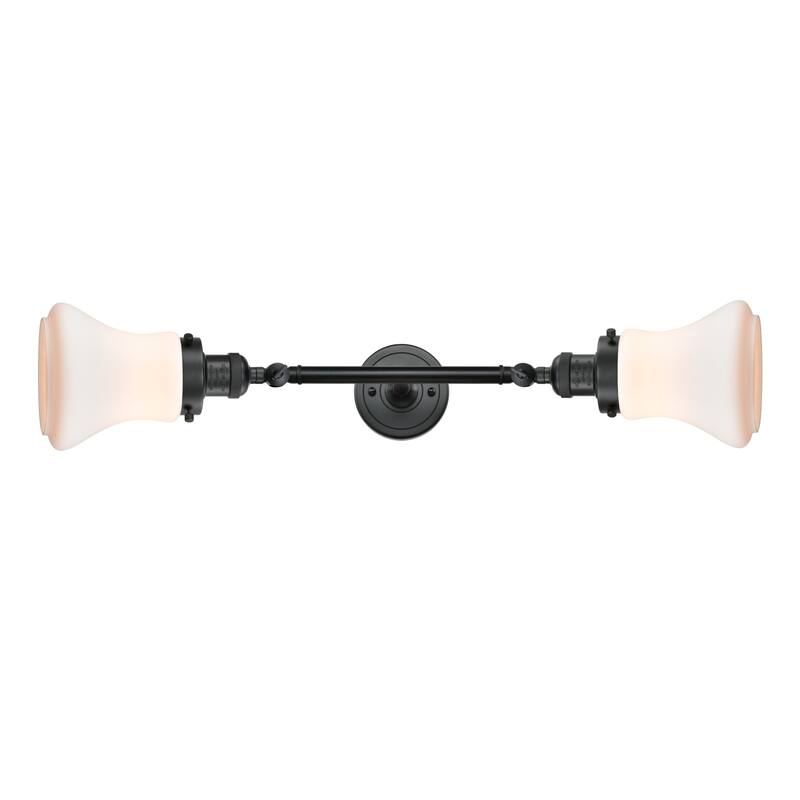Innovations Lighting Bellmont 2 Light 24" Wide Bathroom Vanity Light - Matte Black / Matte White