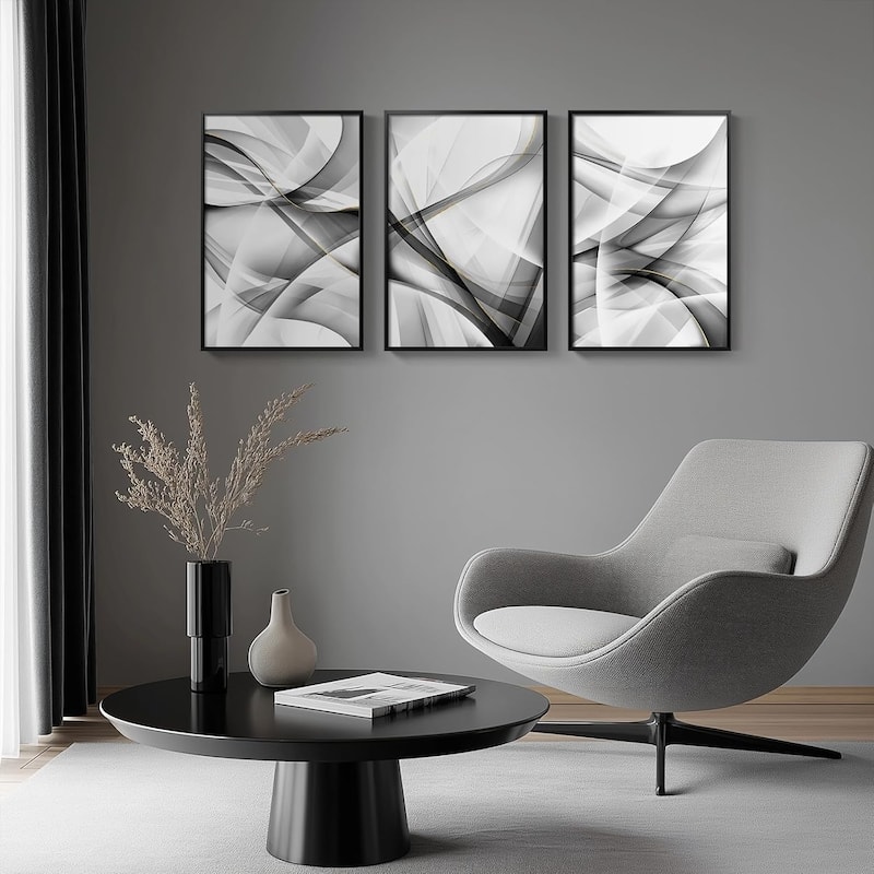 Modern Minimalist Abstract Lines Wall Art