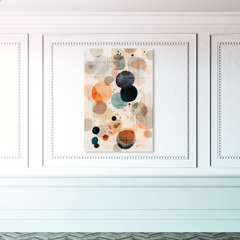 Wynwood Studio Canvas Abstract Inked Contemporary Brown and Mid-Century Modern Wall Art Canvas Print - 45 x 30