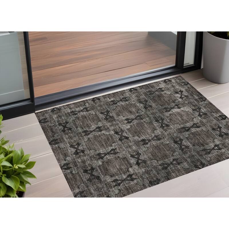 Alriso Botanic Elegance Weather Resistant Timeless Fusion Outdoor Rug - 3' x 5' - Multi