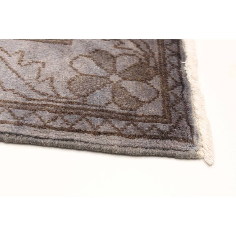 ECARPETGALLERY Hand-knotted Vibrance Grey Wool Rug - 3'6 x 5'0