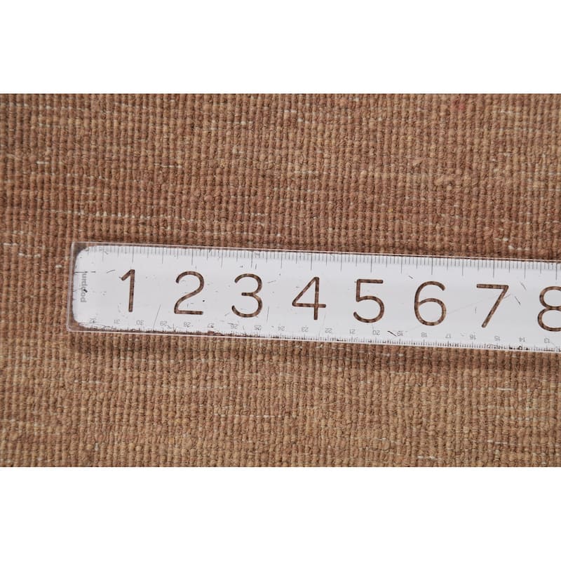Brown Gabbeh Oriental Runner Rug Hand-Knotted Hallway Wool Carpet - 3'1"x 9'5"