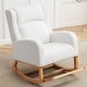 preview thumbnail 15 of 66, HOMYKA 27.3" Wide Rocking Chair for Nursery Room