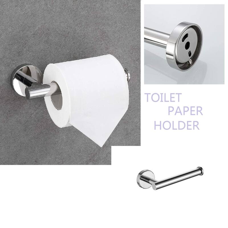 5 Piece Stainless Steel Bathroom Towel Rack Set Wall Mount