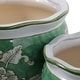 preview thumbnail 27 of 80, Decorative Floral Ceramic Chinoiserie Round Planter - Set of 2