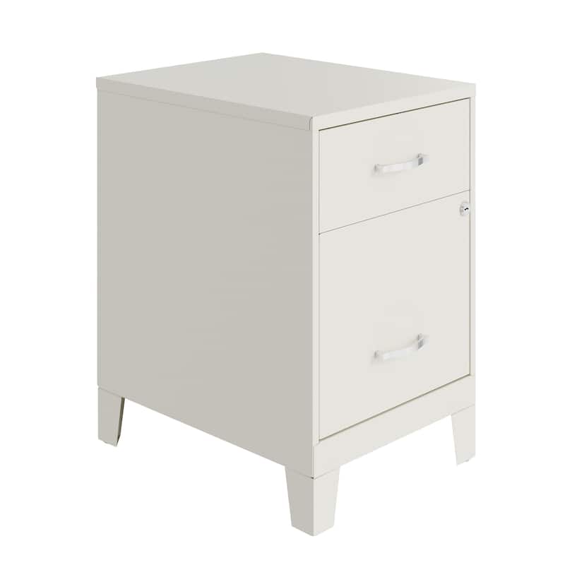 Space Solutions 18"D 2 Drawer Vertical File Cabinet with Accessory Drawer and Legs