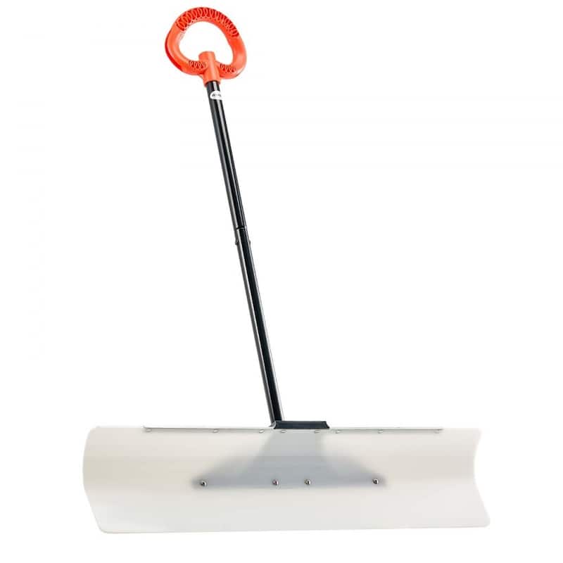 Plastic Snow Shovel with Widened Blade and Textured Anti-Slip Handle for Easy Snow Removal