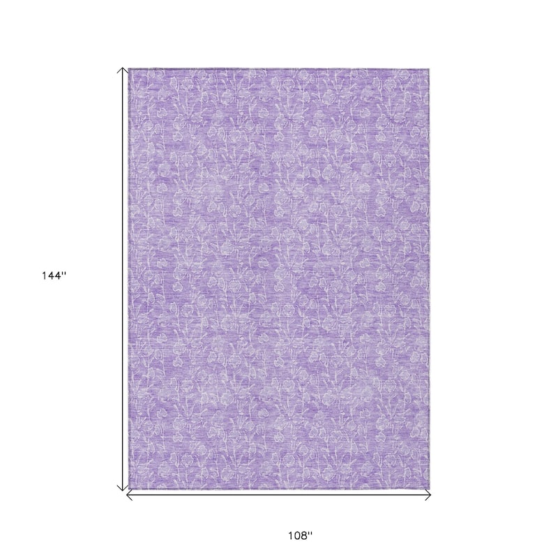 HomeRoots Floral Transitional Rectangle Outdoor Rug