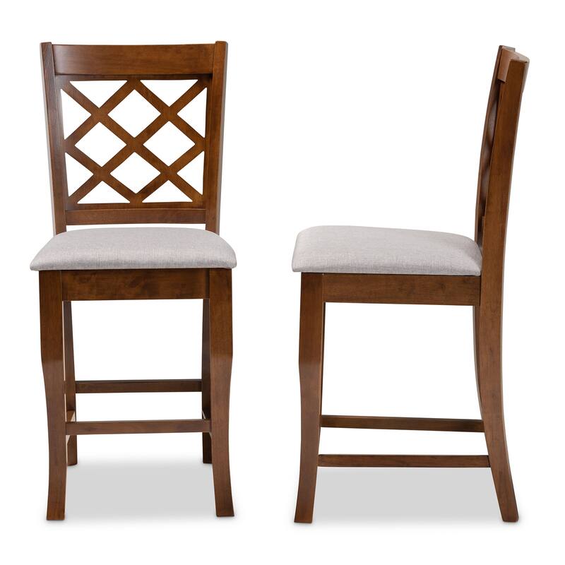 Aria Modern and Contemporary 2-Piece Counter Height Pub Chair Set