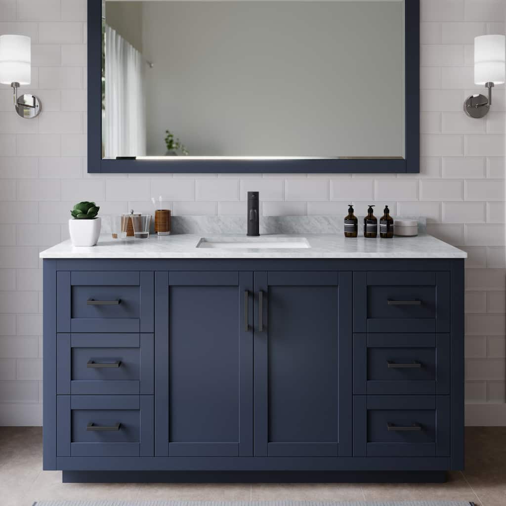 Wyndham Collection Miranda 60" Free Standing Single Basin Vanity Set