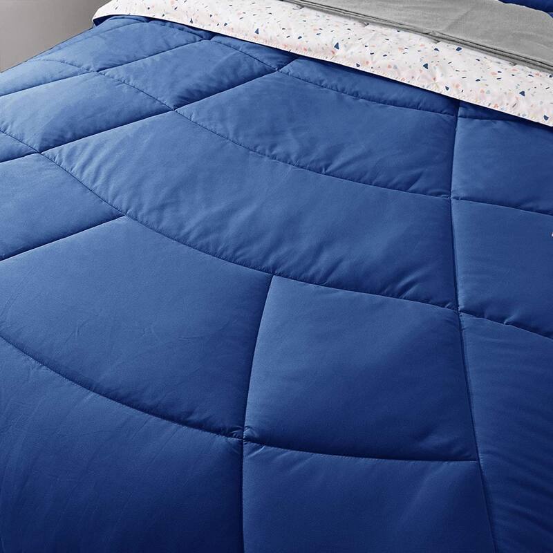 KASENTEX 5 or 7 Piece Bed in A Bag Microfiber Down Alternative Comforter Bedding Set with Sheets and Pillow Cases All Season