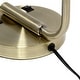 preview thumbnail 15 of 35, Lalia Home Modern Iron Desk Lamp with USB Port and Glass Shade - N/A