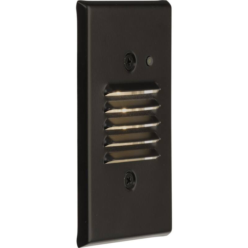LED Indoor Outdoor Antique Bronze Integrated LED Wall or Step Light - 4.83 in x 1.5 in x 3.08 in