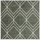 preview thumbnail 22 of 154, SAFAVIEH Adirondack Benilda Modern Geometric Rug 4' Square - Dark Green/Ivory