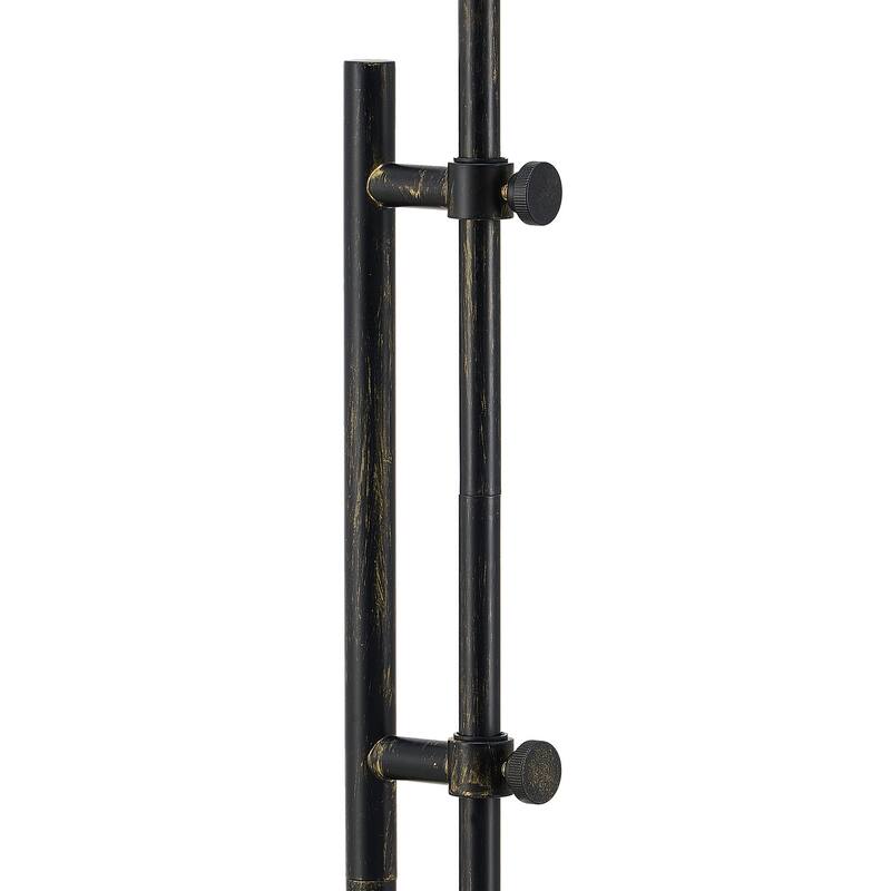 62.5 in. Industrial 1-Light 3CCT LED Pharmacy Floor Lamp for Living Room with Metal Shade