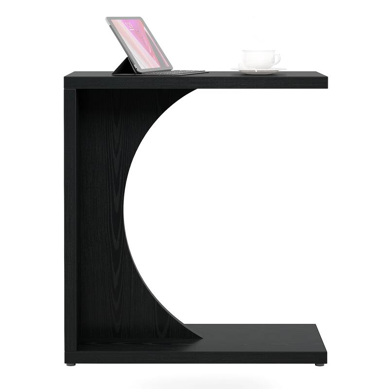 C-Shaped End Table, Sofa Side Table, Living Room Bedroom C Table Accent Side Table