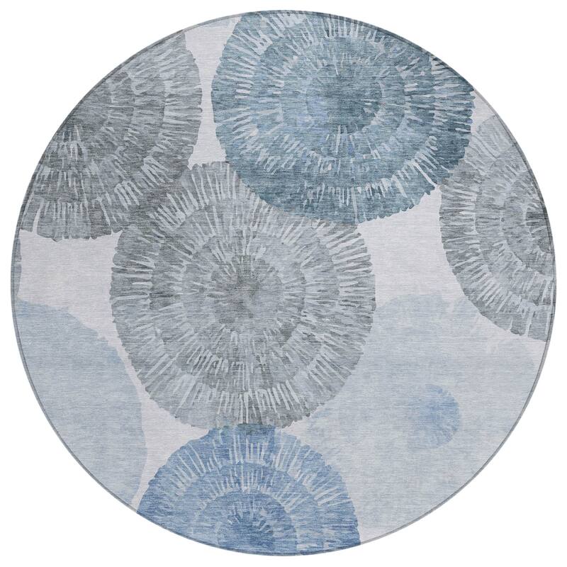 Machine Washable Indoor/ Outdoor Contemporary Devaughn Chantille Rug