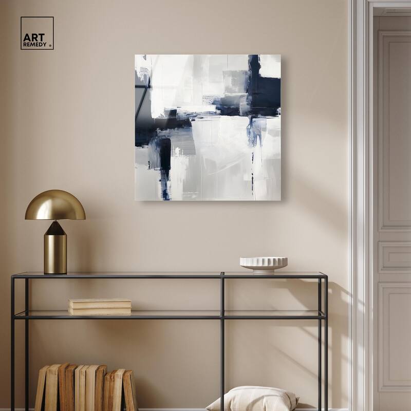 Porcelain Blue on White II Acrylic by Art Remedy, Ready to Hang