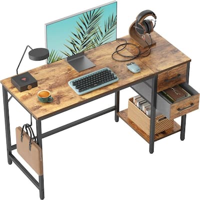 Computer Home Office Desk with 2 Drawers