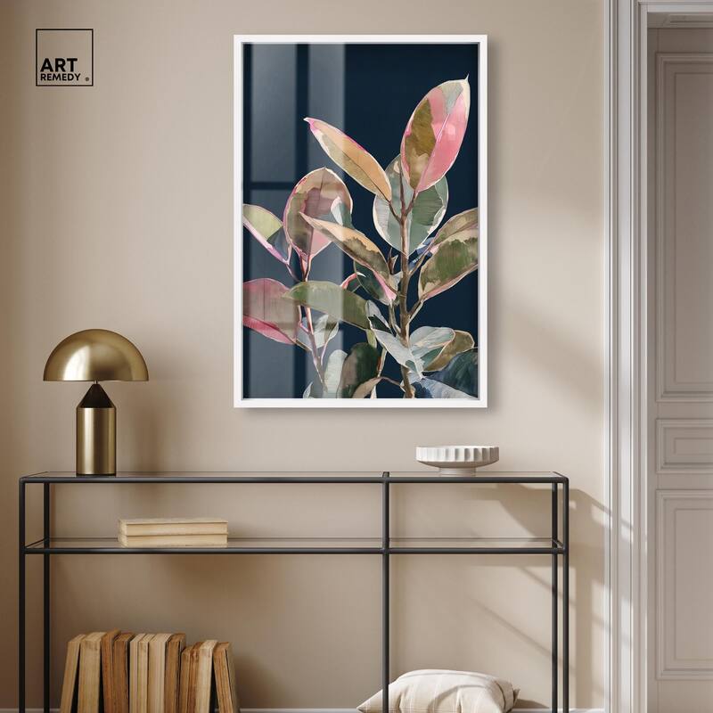 Fuchsia Frond II Shadowbox by Art Remedy